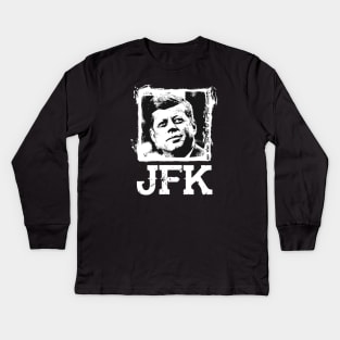 JFK Kennedy Vintage Kids Long Sleeve T-Shirt